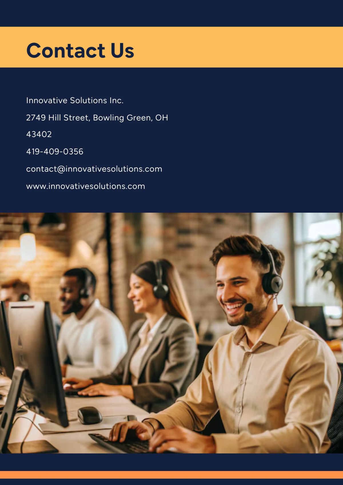 Free Business Profile Cover Page Template to Edit Online