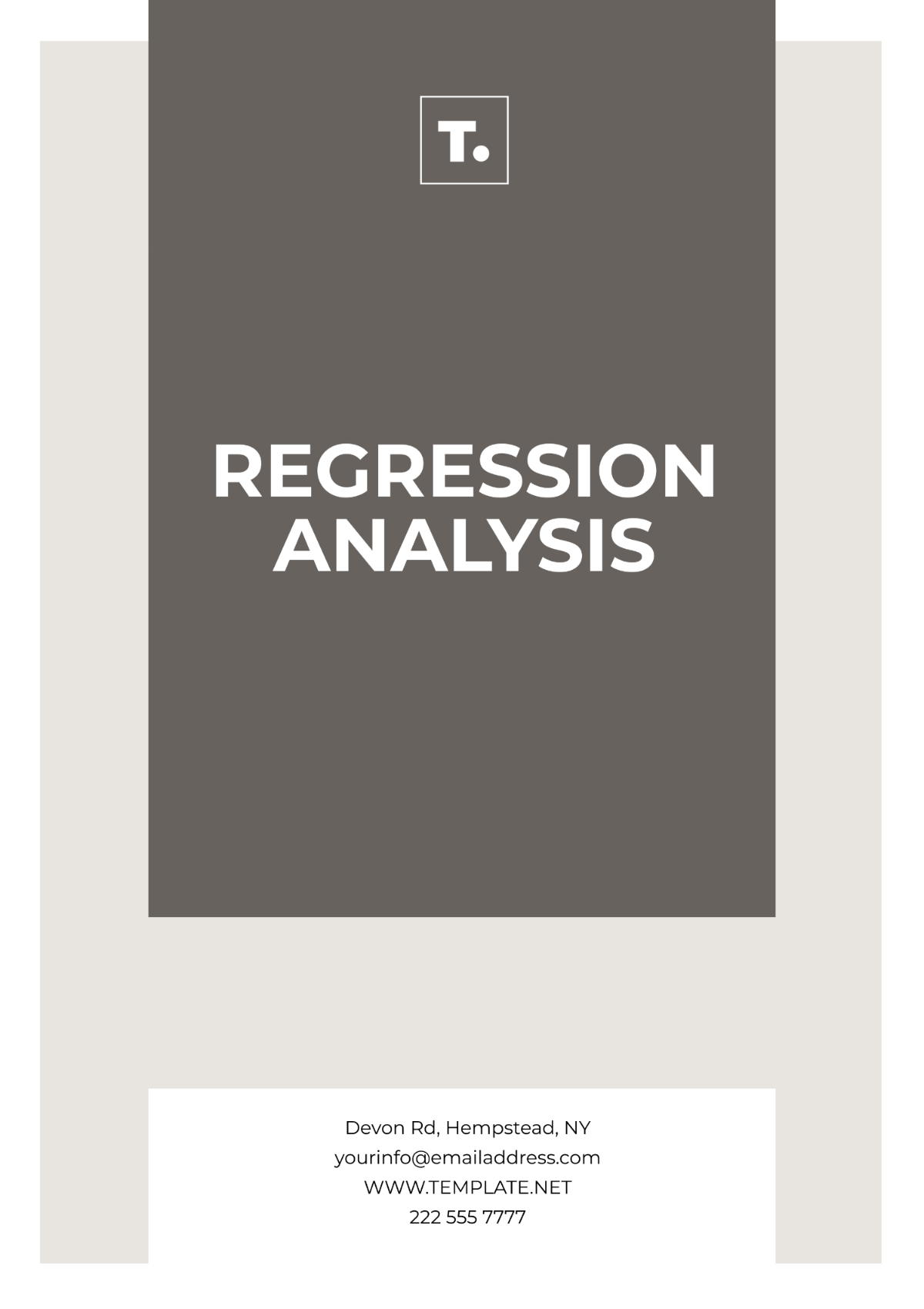 Free Regression Analysis Layout Template