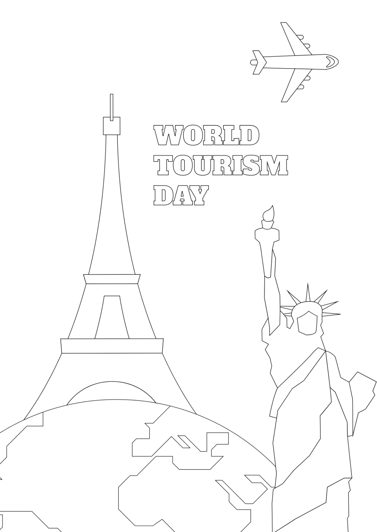 World Tourism Day Sketch