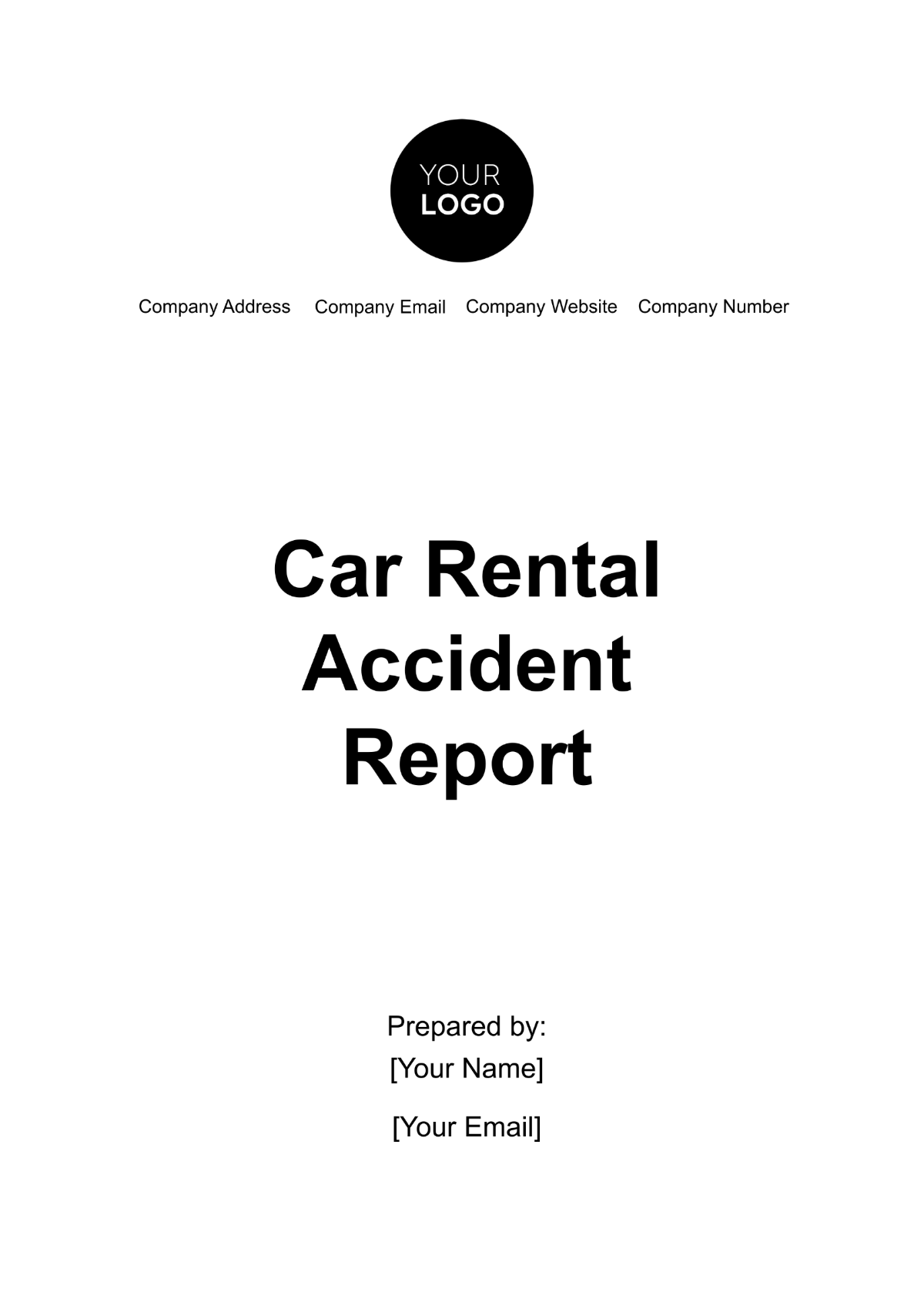 Car Rental Accident Report Template - Edit Online & Download