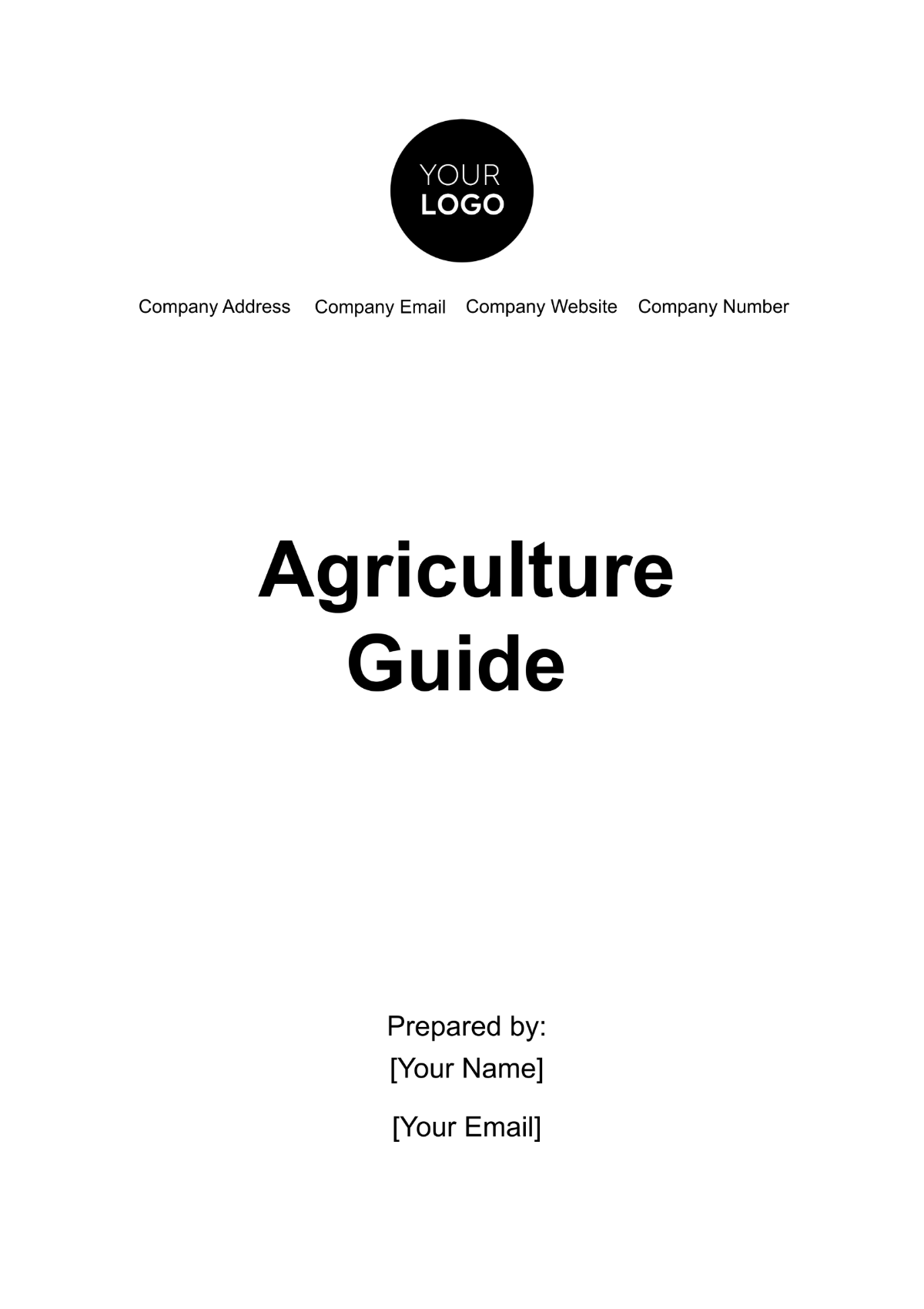 Agriculture Guide Template - Edit Online & Download