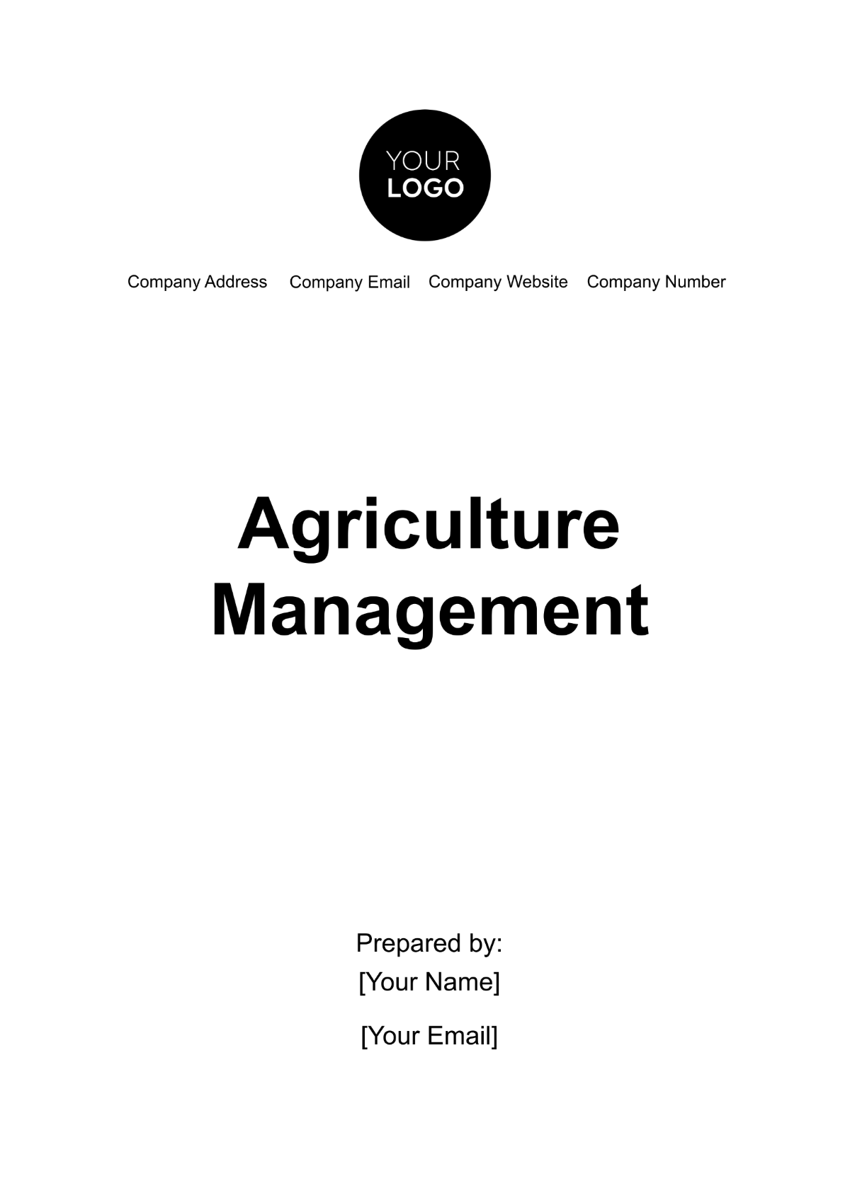 Agriculture Management Template - Edit Online & Download