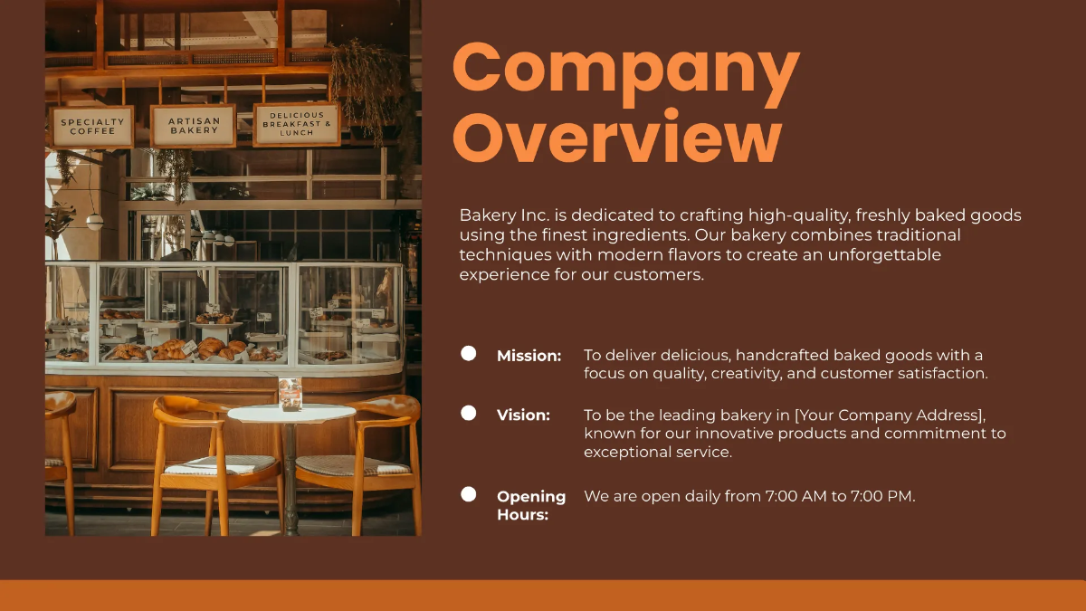 Free Bakery Presentation Template to Edit Online