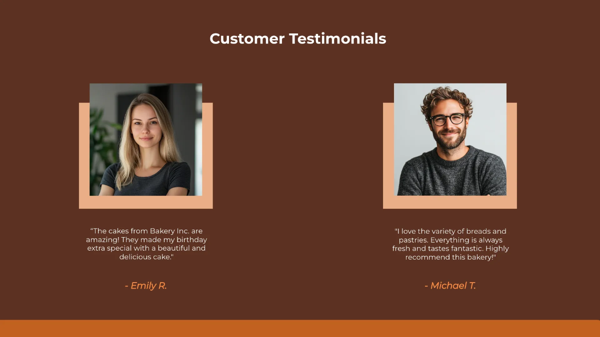 Free Bakery Presentation Template to Edit Online