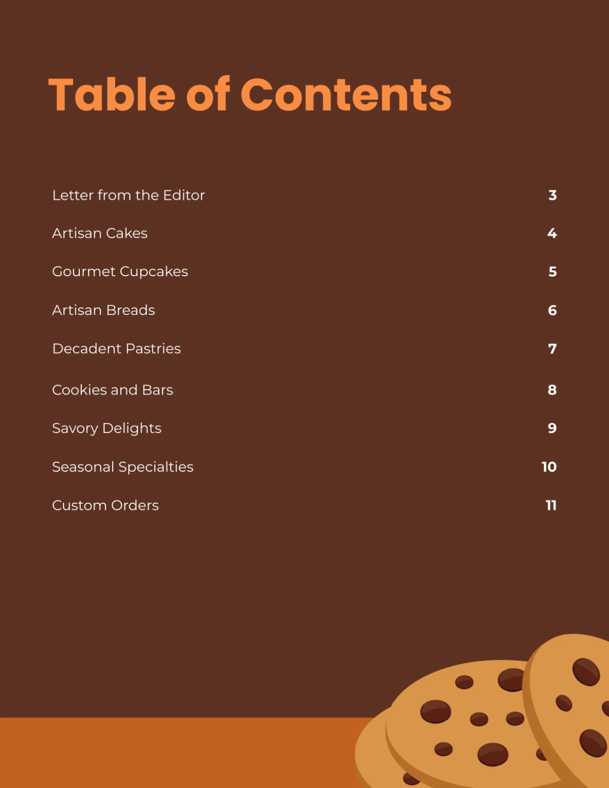 Free Bakery Catalog Template to Edit Online