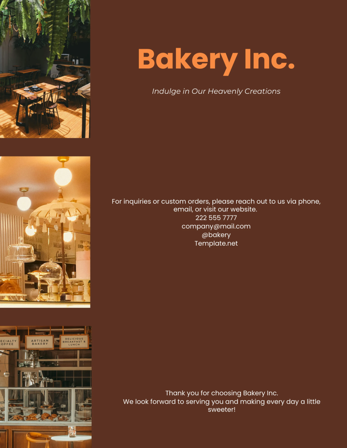 Free Bakery Catalog Template to Edit Online