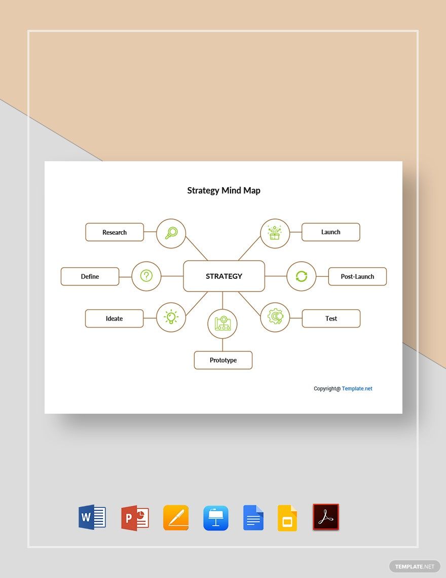 Simple Strategy Mind Map Template
