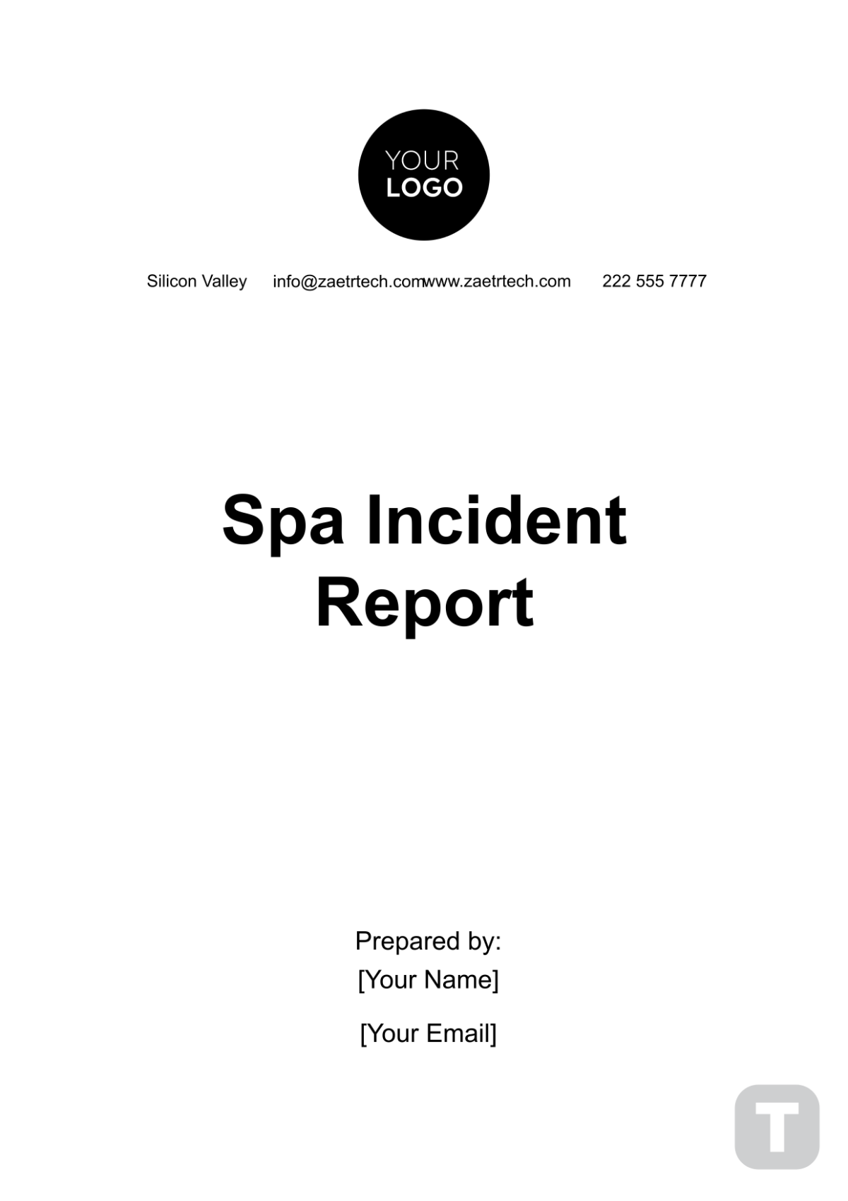 Spa Incident Report Template - Edit Online & Download