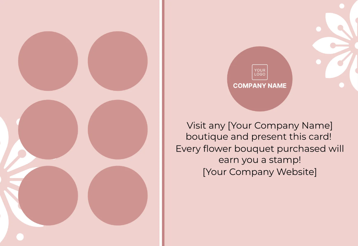 Free Boutique Loyalty Card Template to Edit Online