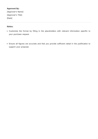 Free Product Purchase Proposal Format Template to Edit Online