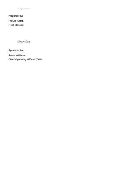 Free Fleet Vehicle Purchase Proposal Template to Edit Online