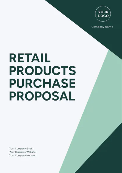 Free Retail Products Purchase  Proposal Template to Edit Online
