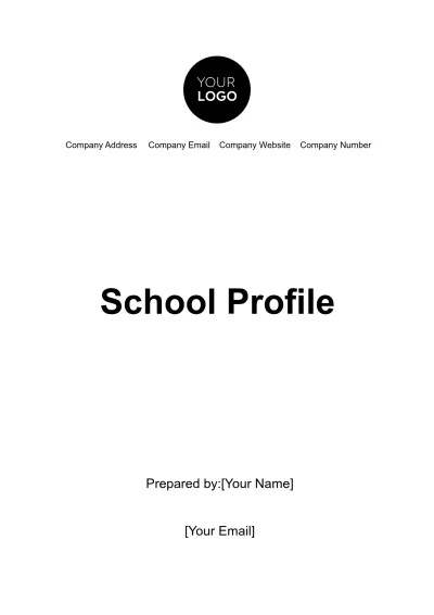 Free School Profile Template to Edit Online