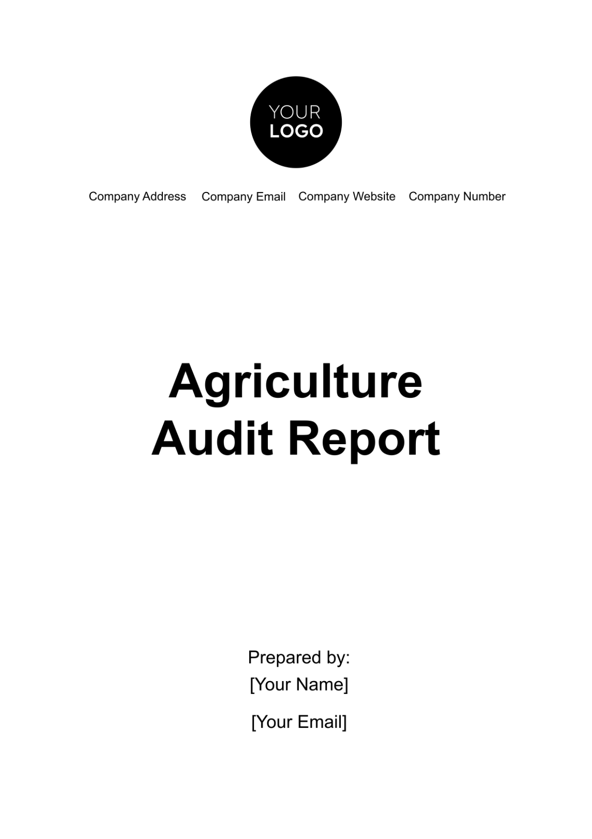 Agriculture Audit Report Template - Edit Online & Download