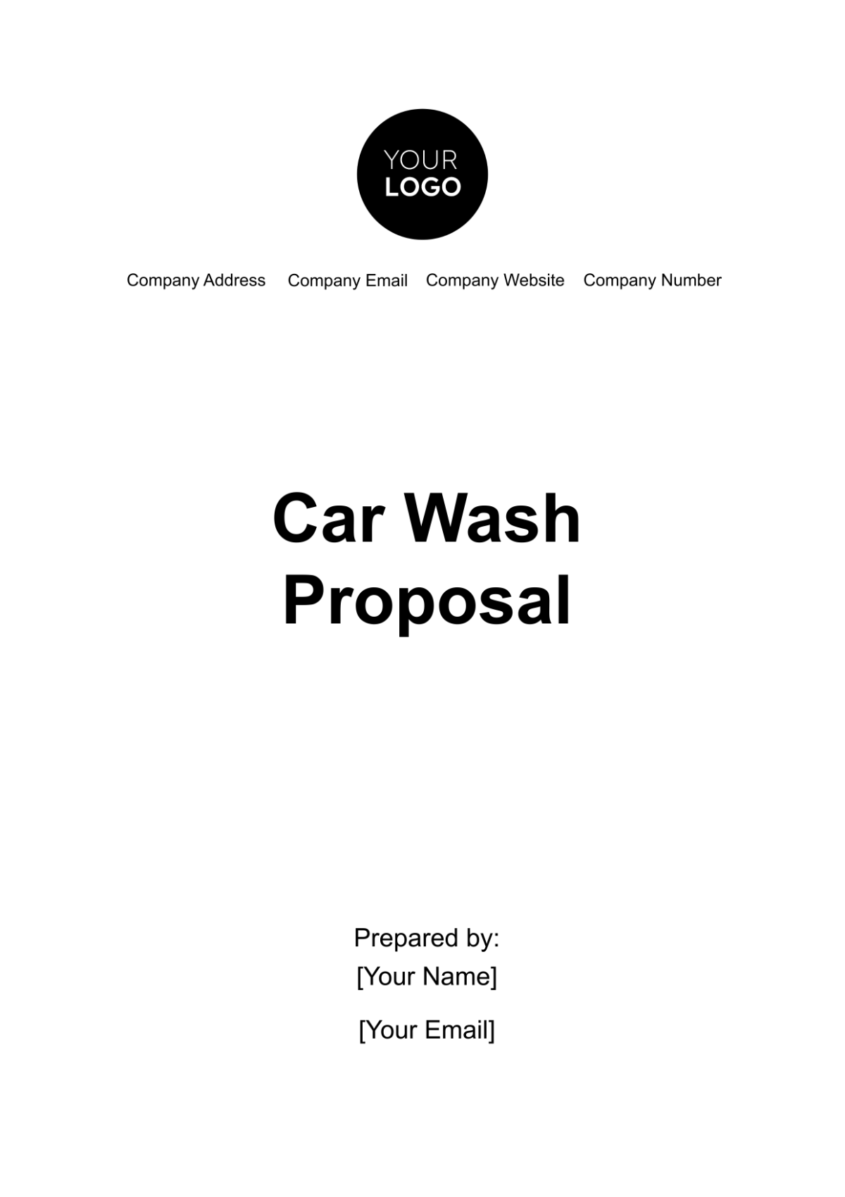 Car Wash Proposal Template - Edit Online & Download