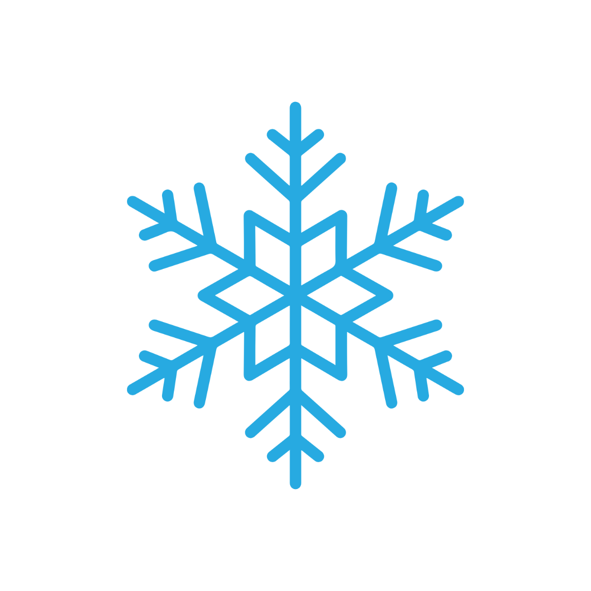 Hand-Drawn Snowflake Clipart  - Edit Online | Template.net