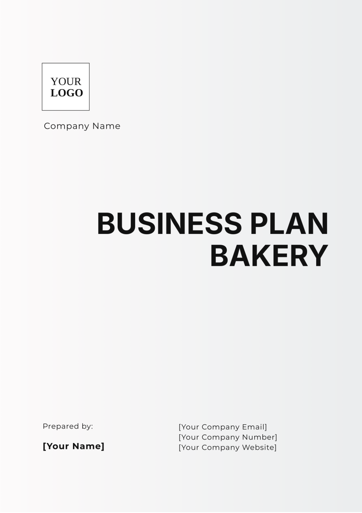 Free Business Plan Bakery Template To Edit Online