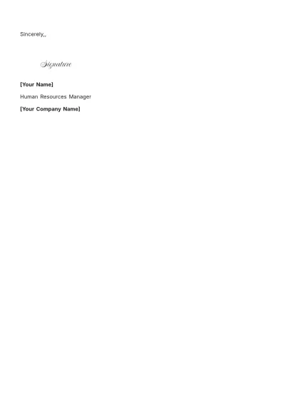 Free IT Manager Experience Letter Template to Edit Online