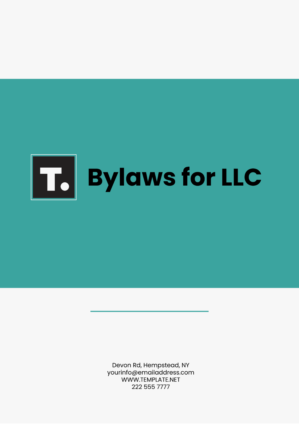 Professional Bylaws Template for LLC