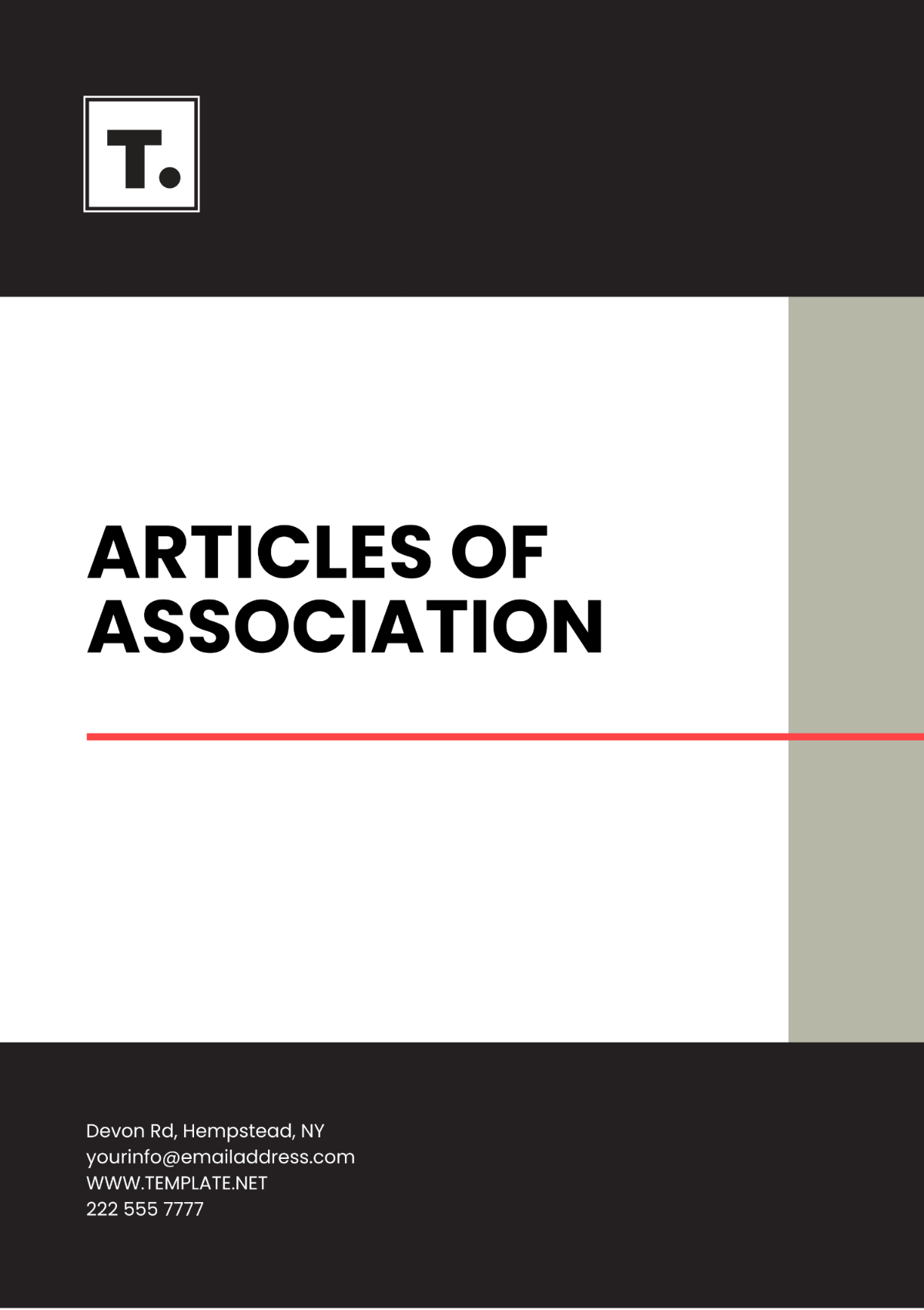 Articles of Association Template