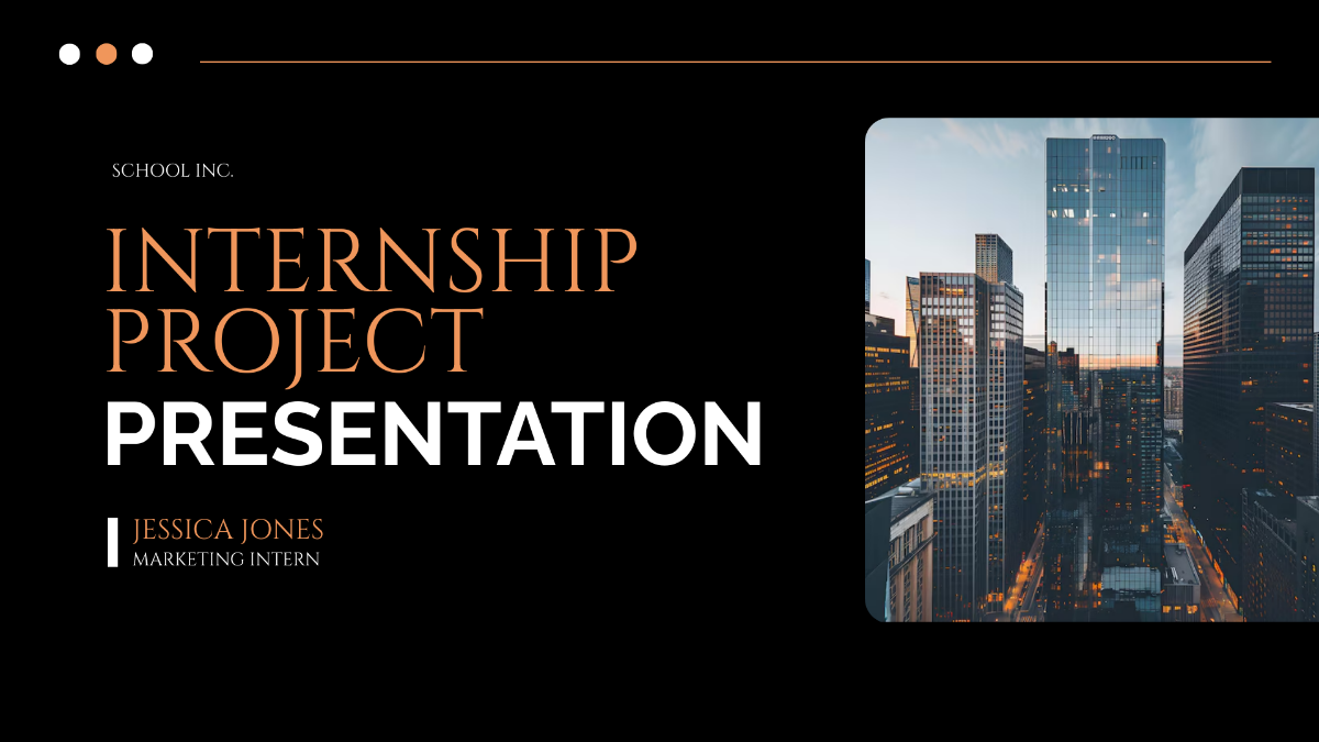 Internship Project Presentation Template - Edit Online & Download