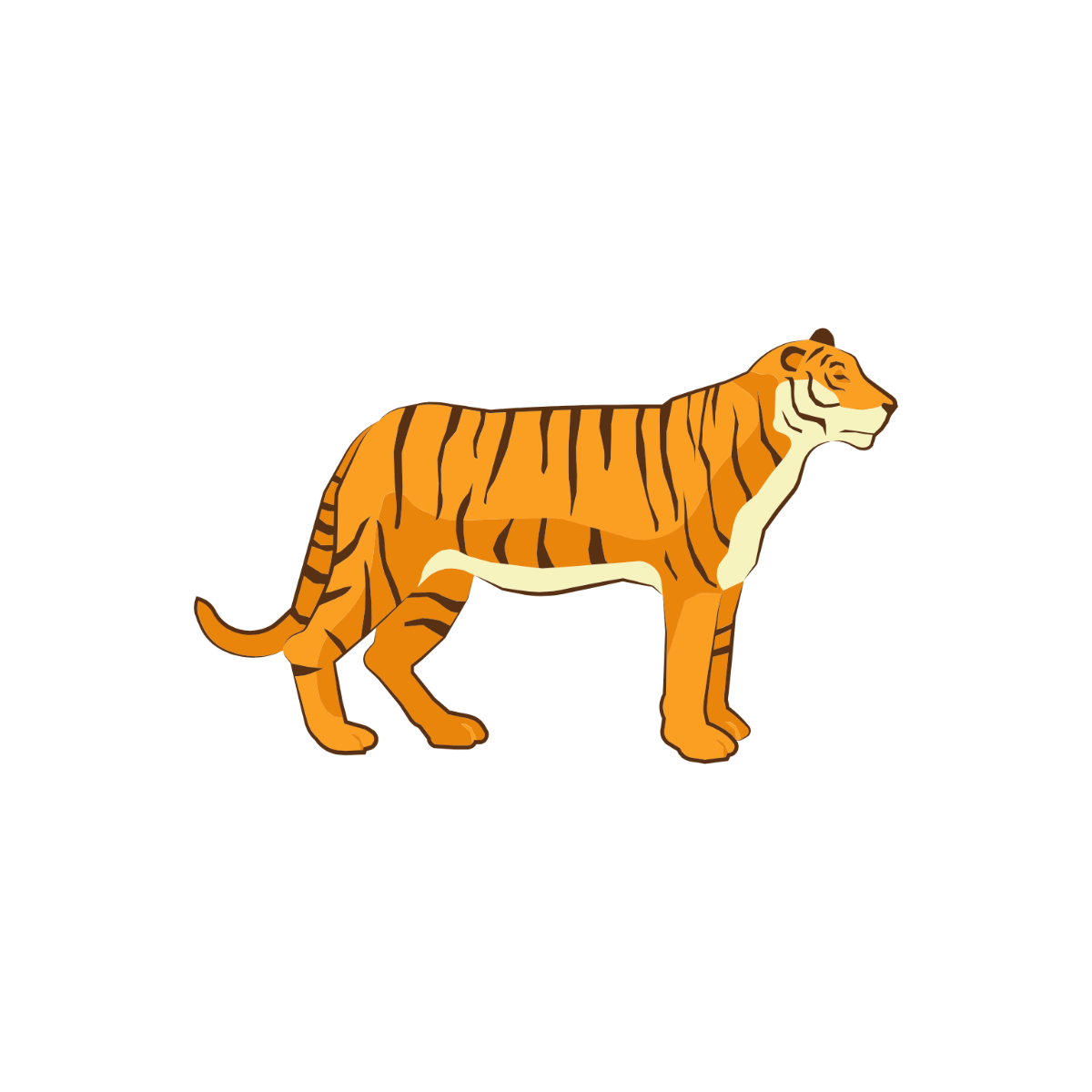 Free Realistic Tiger Clipart to Edit Online