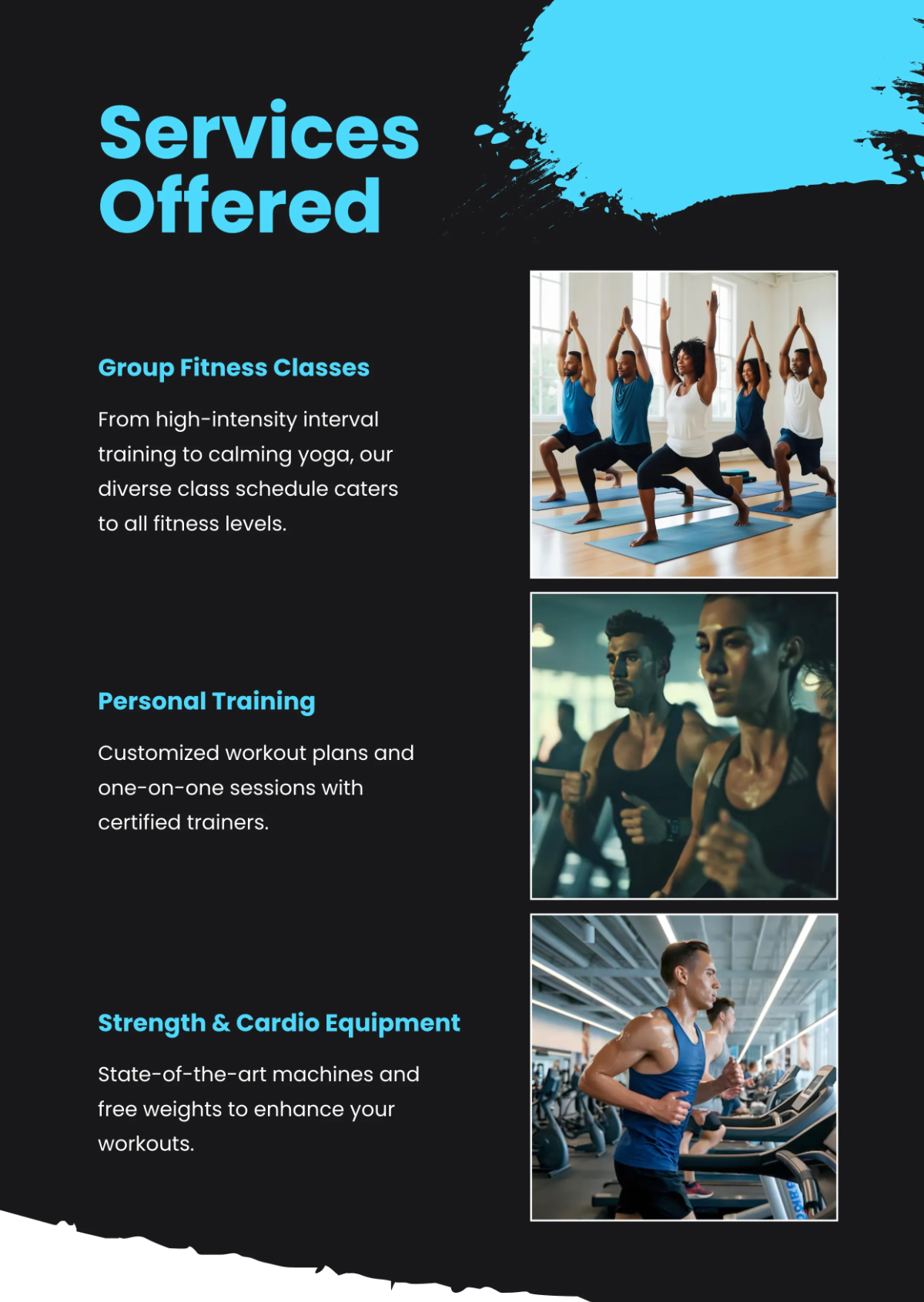 Free Blue Business Profile  Template to Edit Online