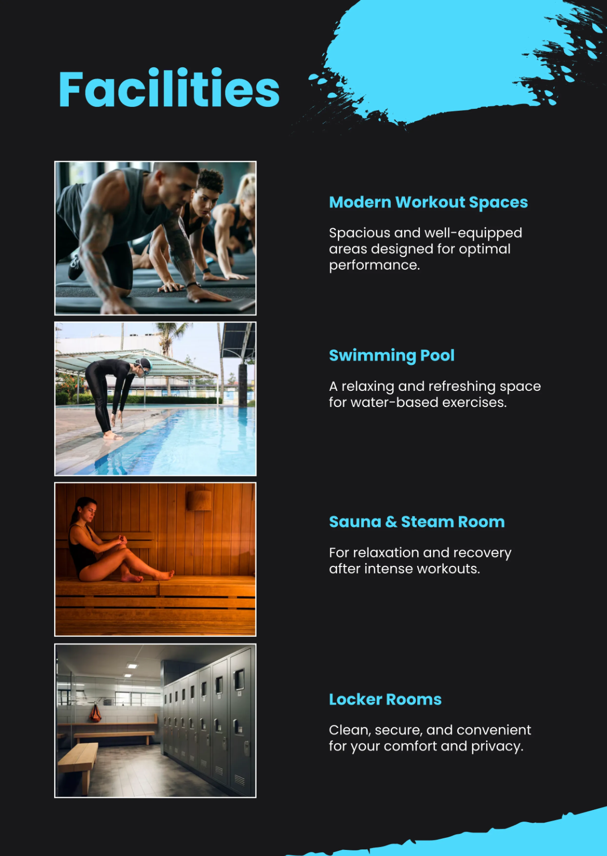 Free Blue Business Profile  Template to Edit Online