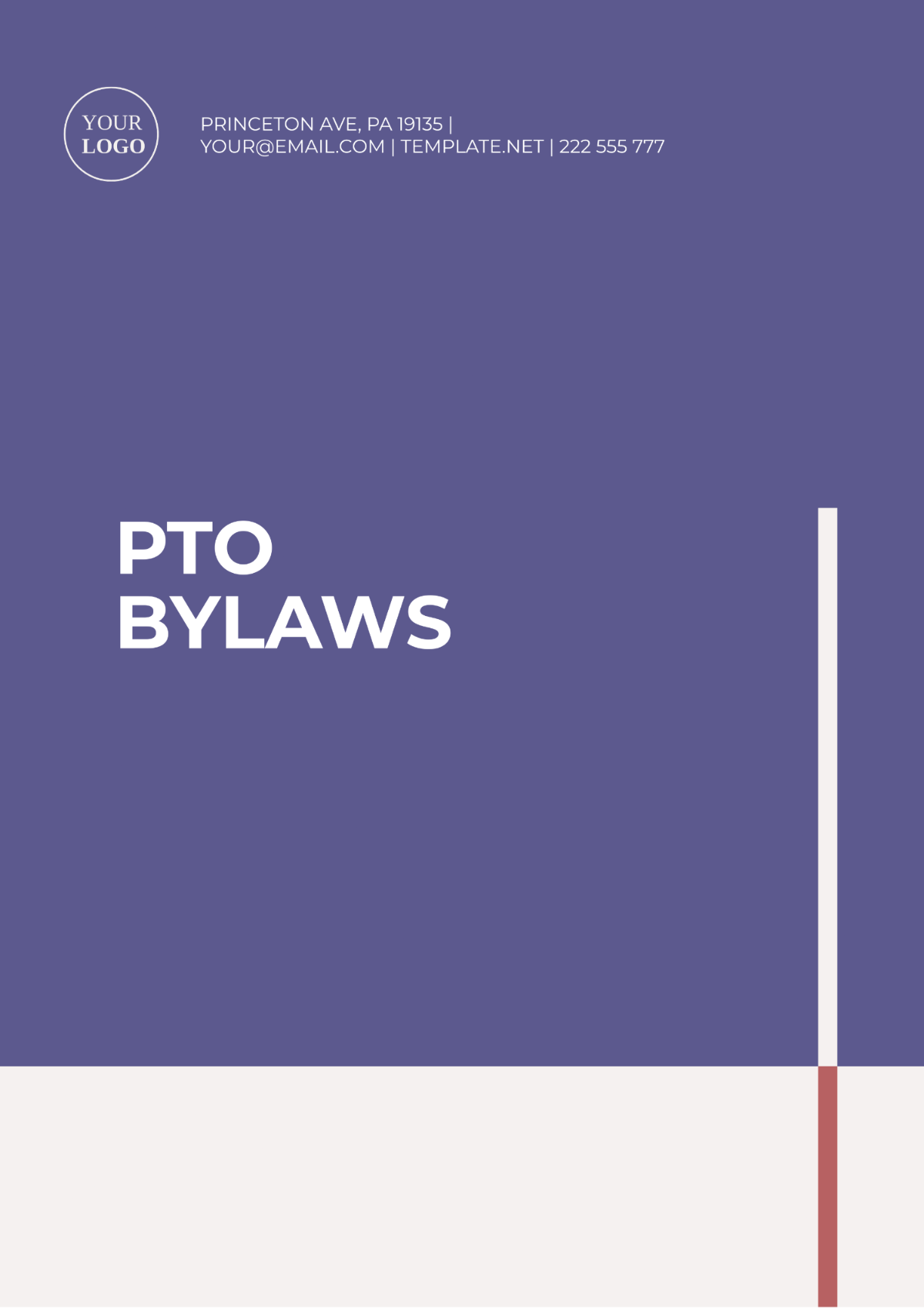 PTO Bylaws Template