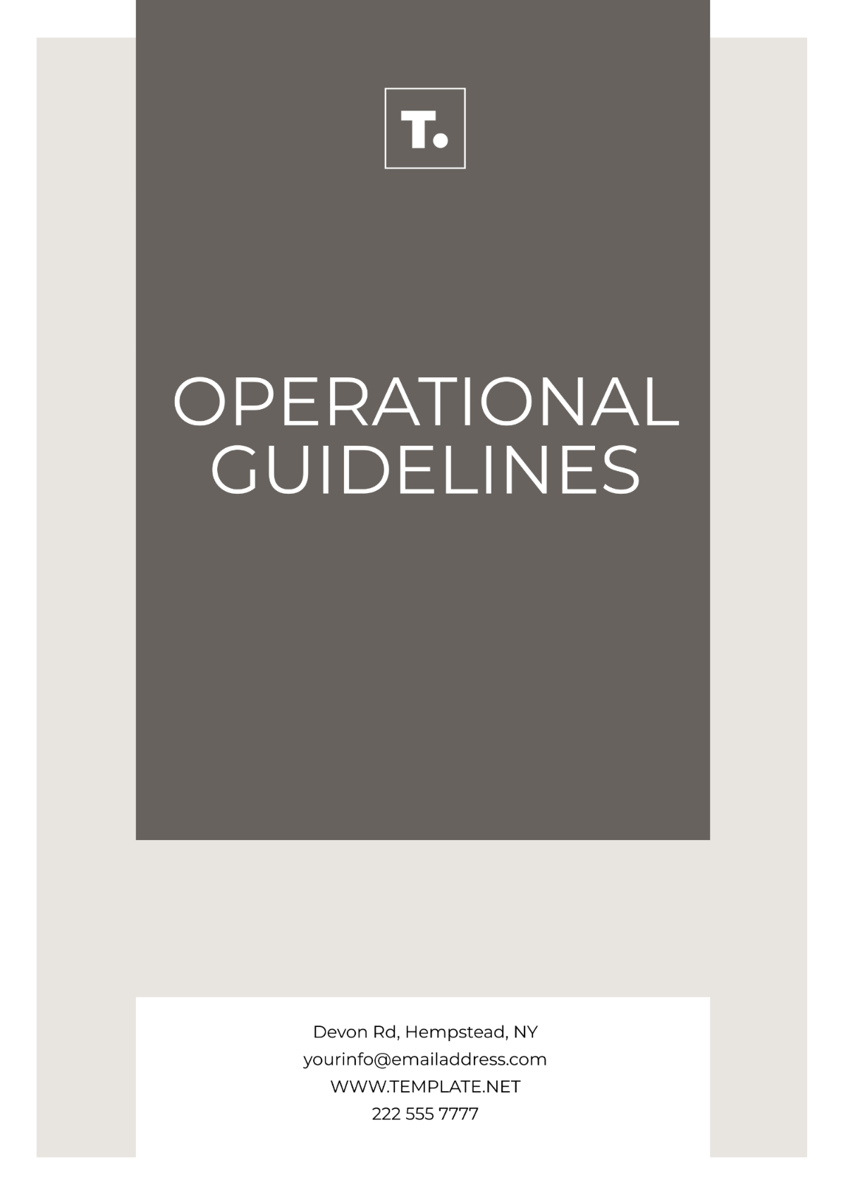 Operational Guidelines Template