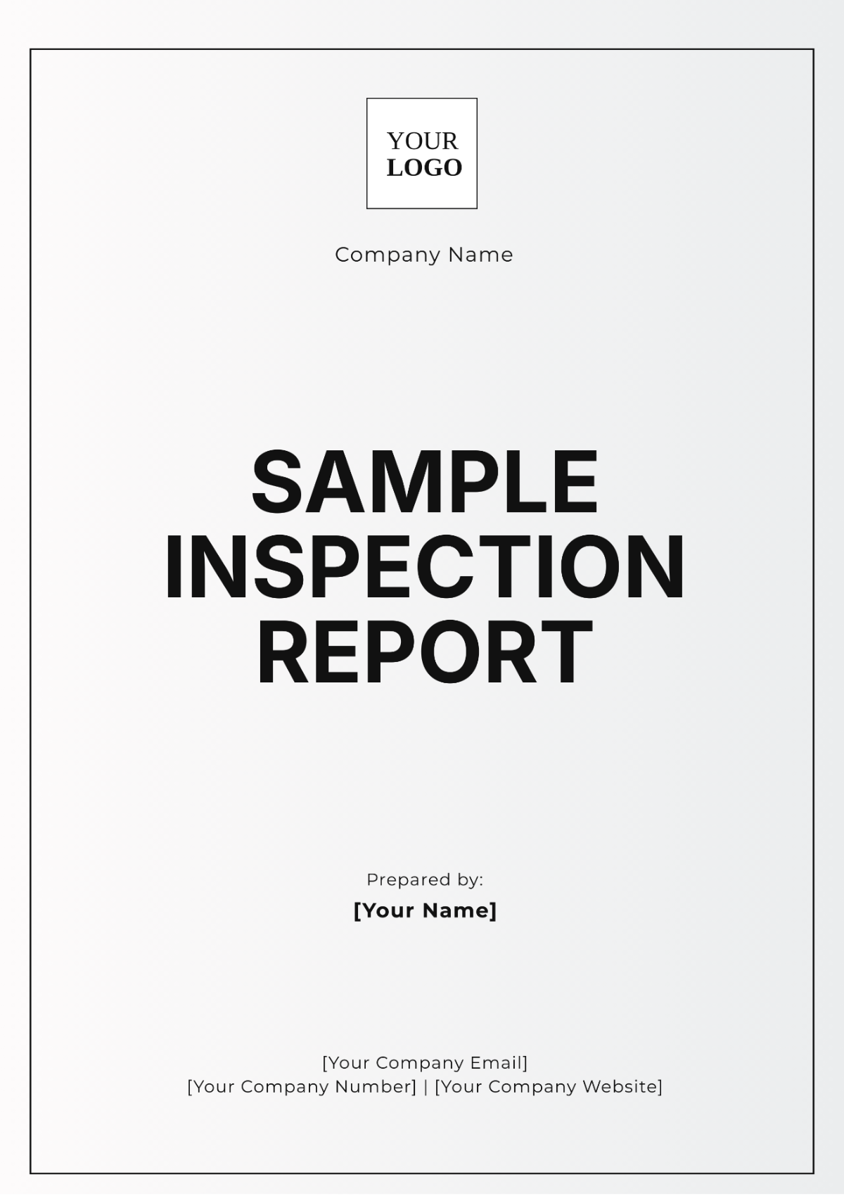 Sample Inspection Report Template - Edit Online & Download