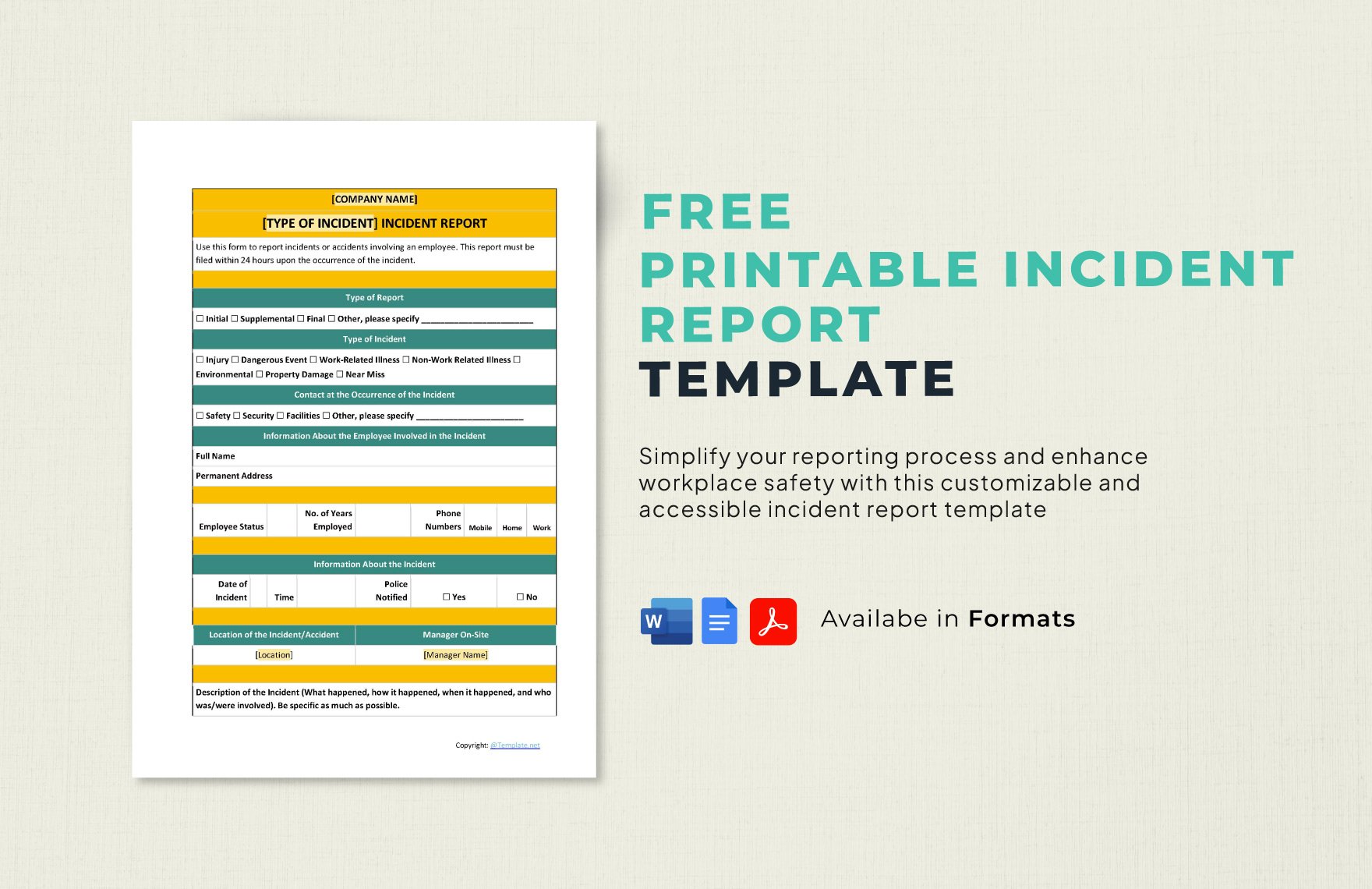 Report in Google Docs FREE Template Download Template net