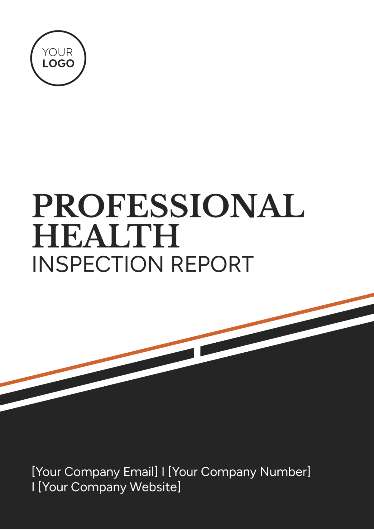 Professional Health Inspection Report Template