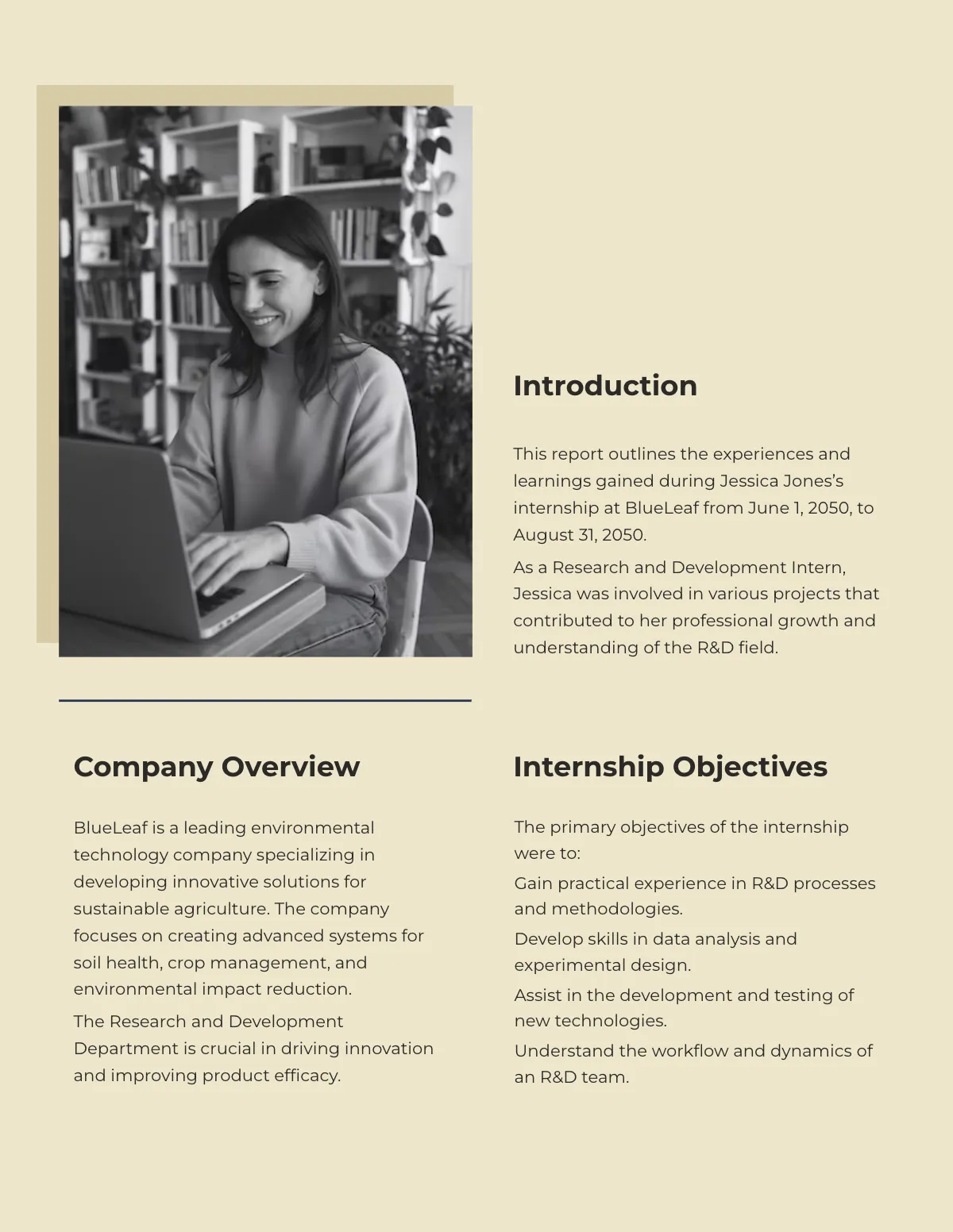 Free Creative Internship Report Design Template to Edit Online