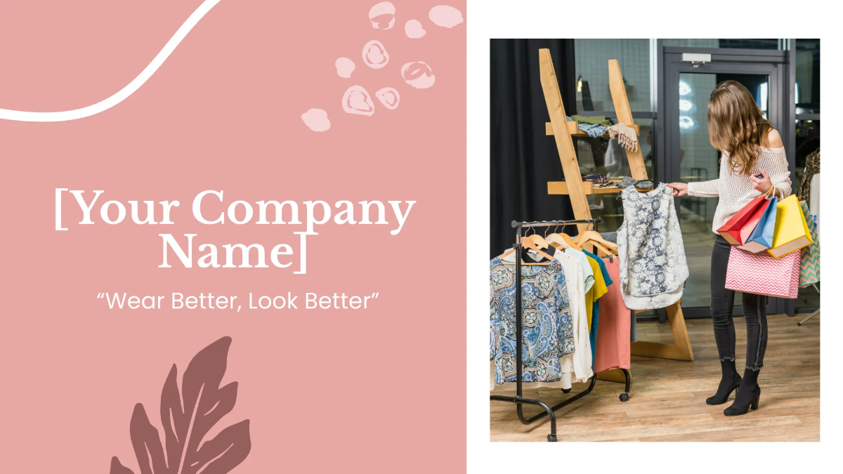 Free Boutique Presentation Template to Edit Online