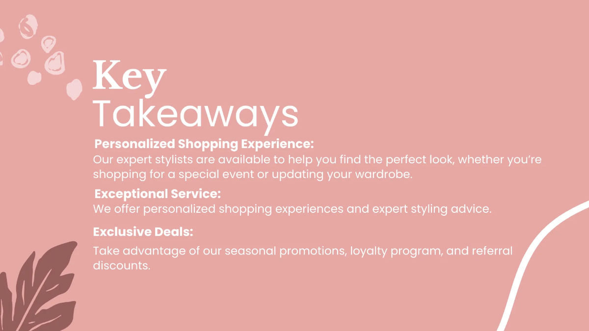 Free Boutique Presentation Template to Edit Online