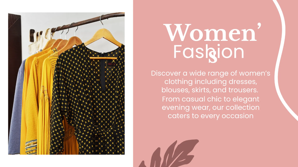 Free Boutique Presentation Template to Edit Online