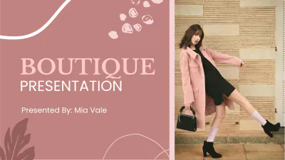 Free Boutique Presentation Template to Edit Online