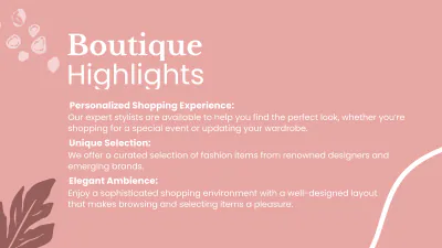 Free Boutique Presentation Template to Edit Online