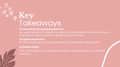 Free Boutique Presentation Template to Edit Online