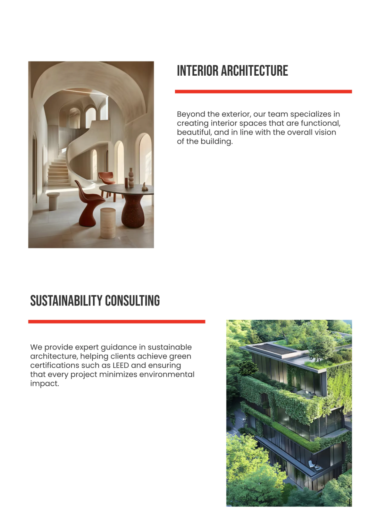 Free Architecture Profile Template to Edit Online