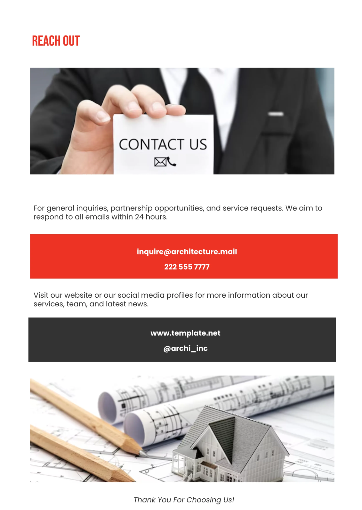 Free Architecture Profile Template to Edit Online