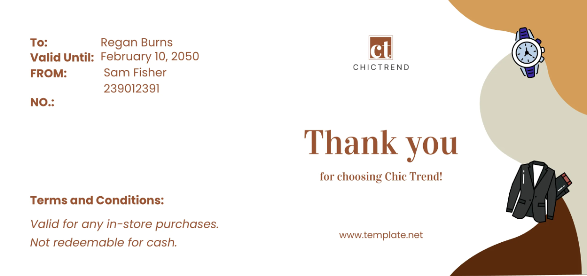 Free Boutique Gift Certificate Template to Edit Online