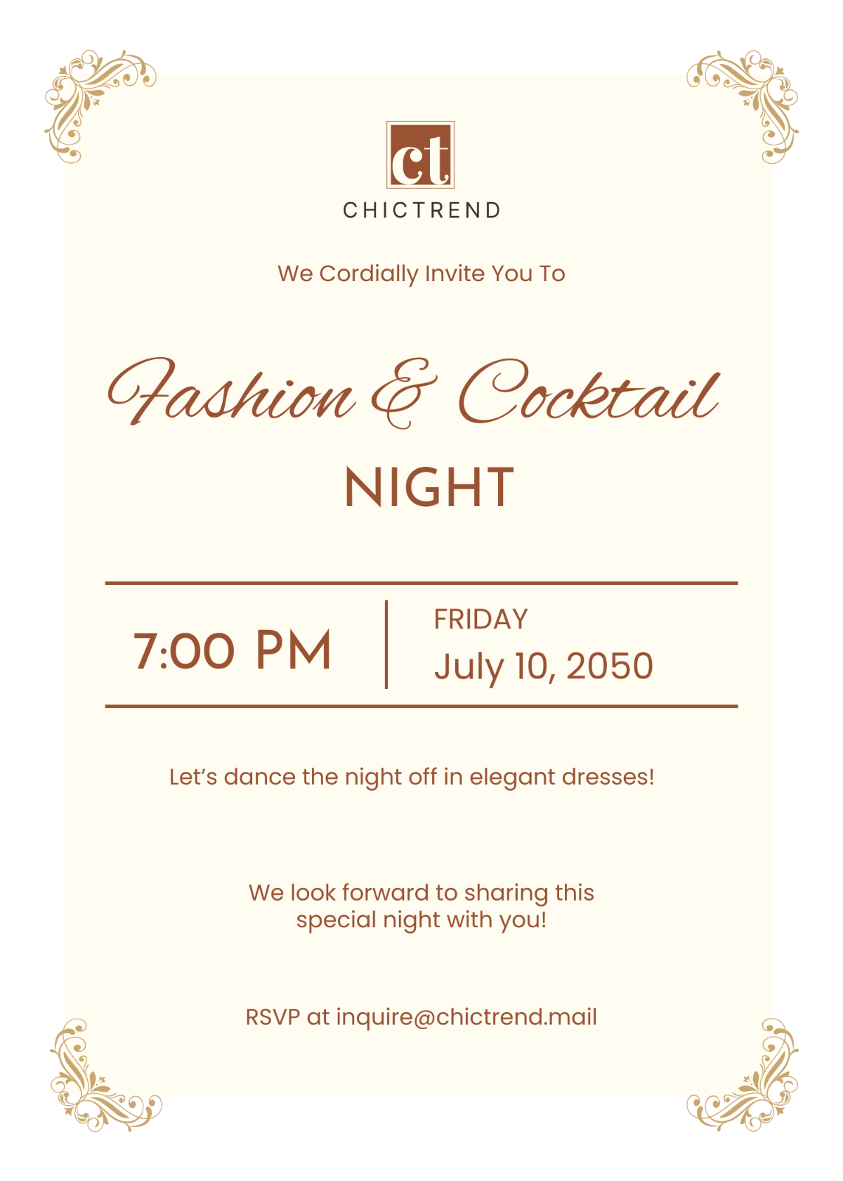 Boutique Event Invitation Template - Edit Online & Download