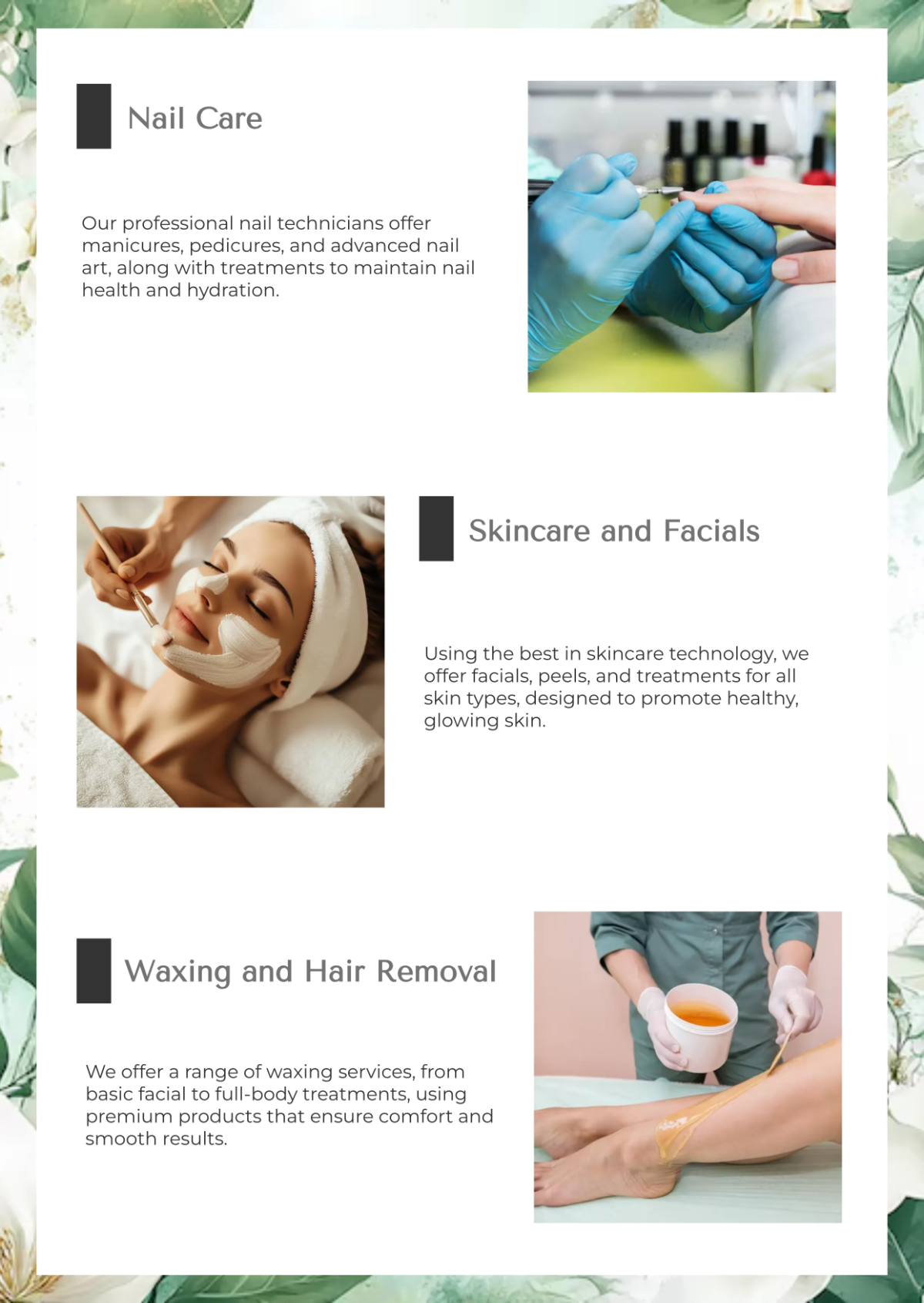 Free Salon Profile Template to Edit Online