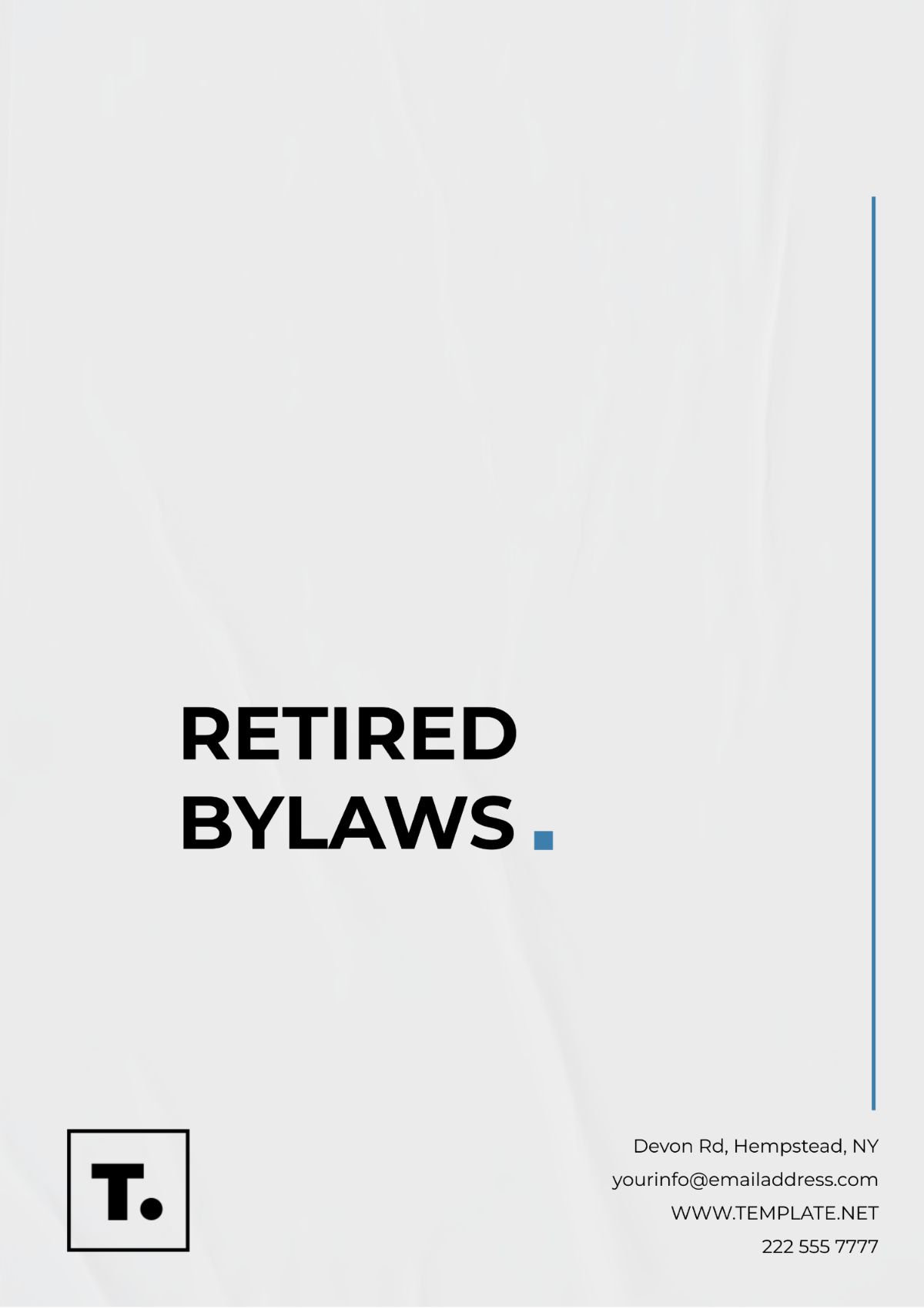 Retired Bylaws Outline Template