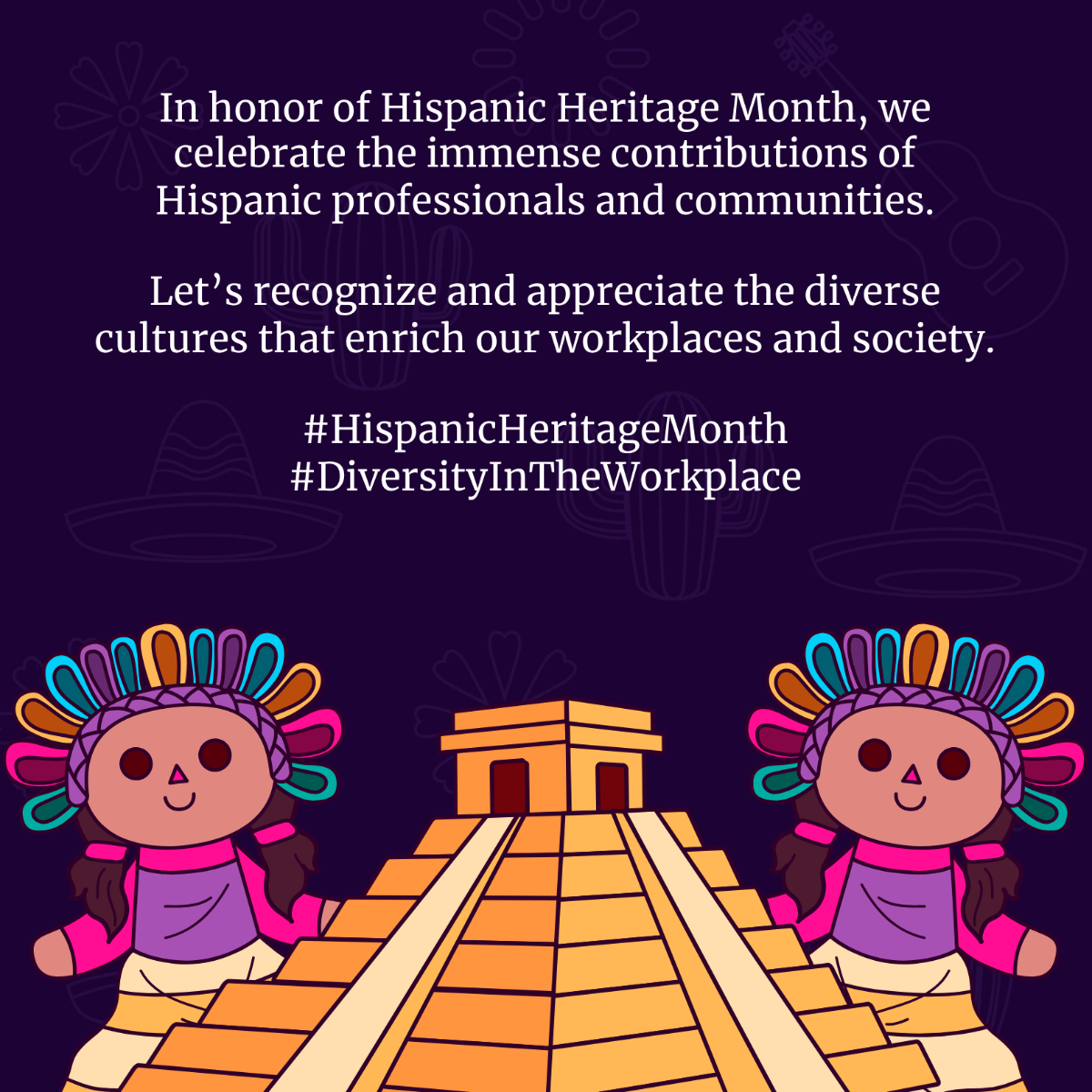 Hispanic Heritage Month LinkedIn Post