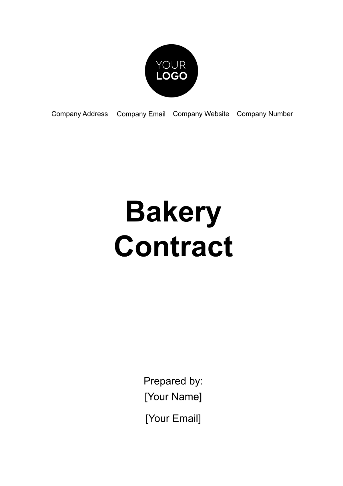 Bakery Contract Template