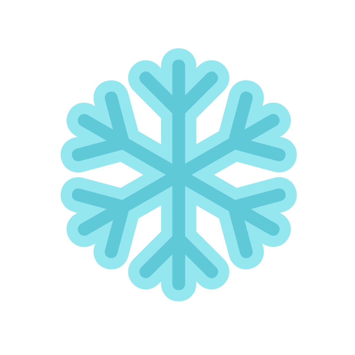 Minimalist Snowflake Clipart - Edit Online | Template.net