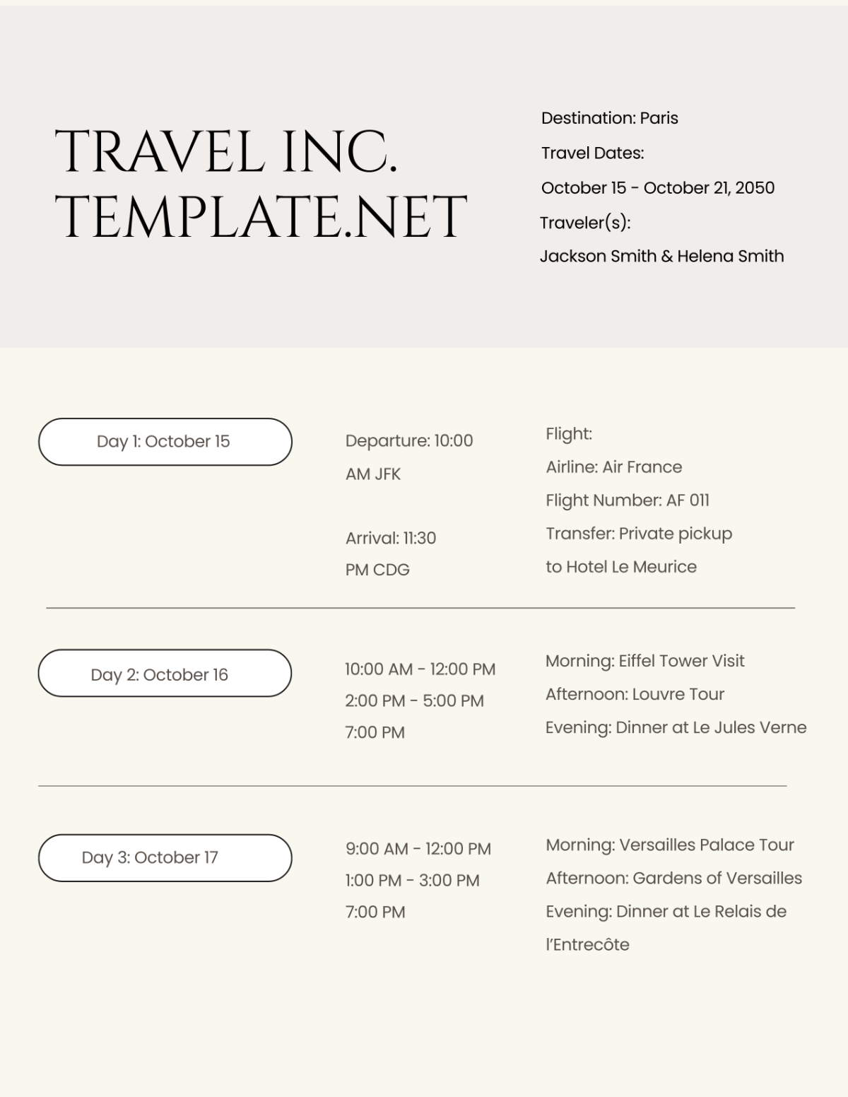 Aesthetic Itinerary Planner